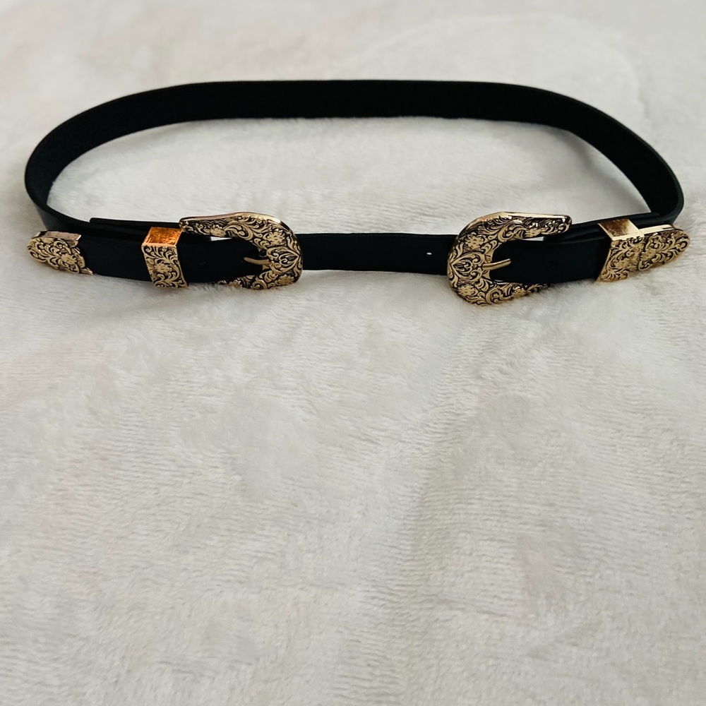 *SOLD* Double Buckle Belt